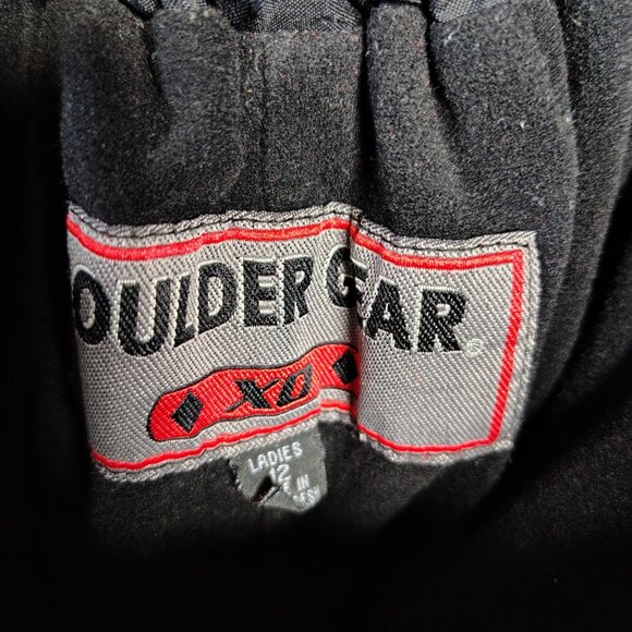 Boulder Gear Snow Pants Womens Black Fleece Lined Full Zip Waist Overs Size 12 - Picture 13 of 16